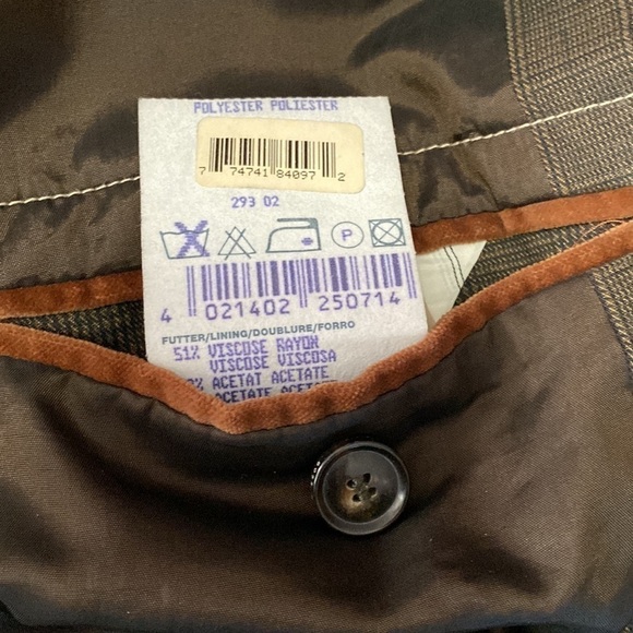 BOSS Hugo Boss Vintage Classic-Fit Sport Single Breasted Coat Jacket Sz 50R - Picture 10 of 16